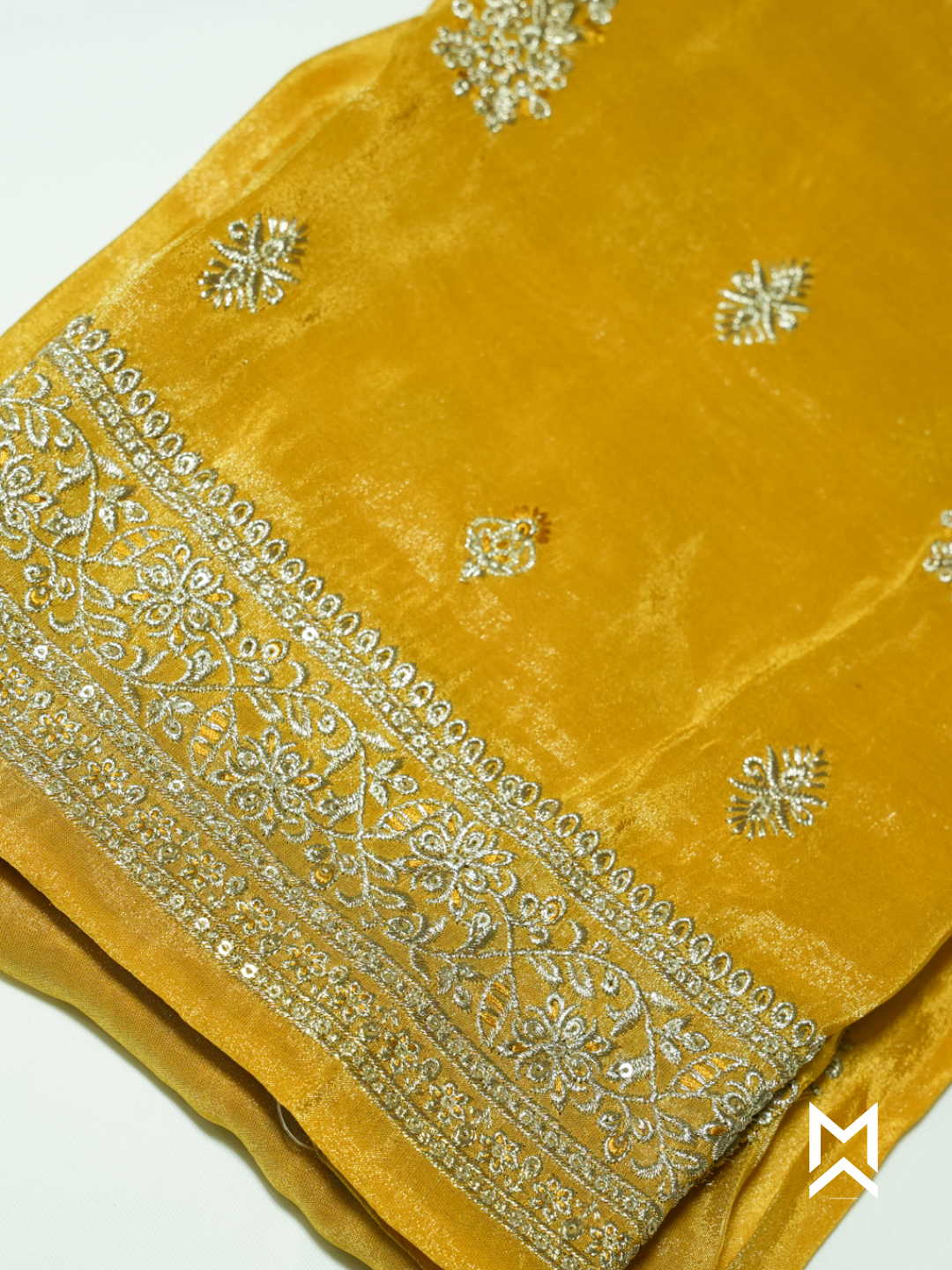 Lemon Yellow Embroidered Kurta Set