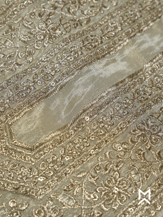 Snow White Embroidered Kurta Set