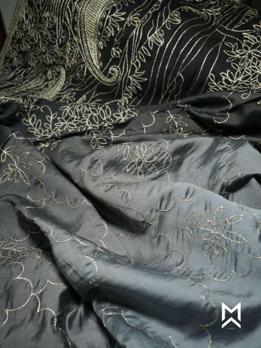 Midnight Embroidered Kurta