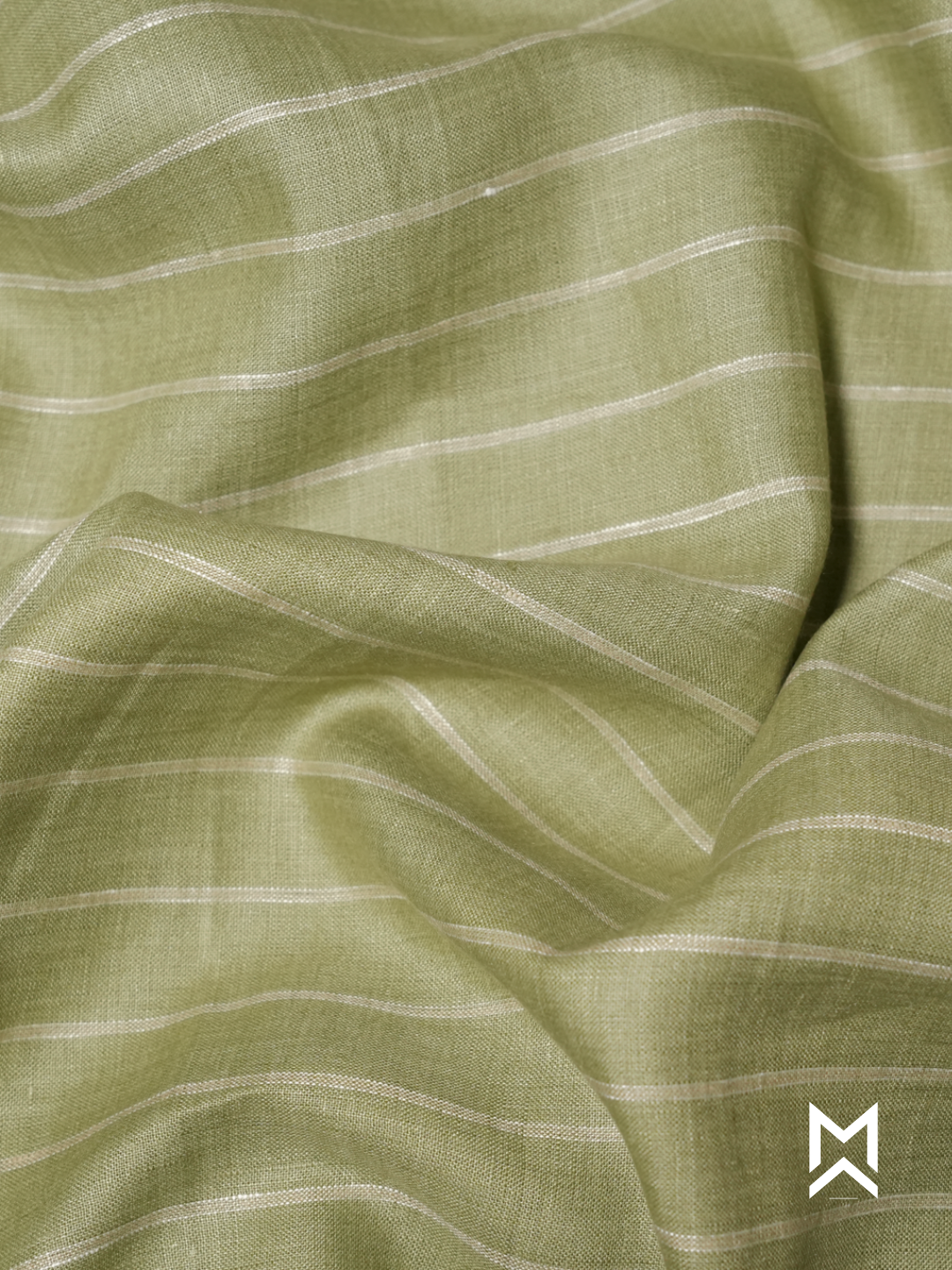Green Striped Linen Shirt