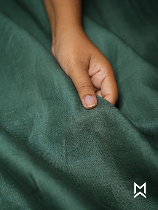 Phthalo Green Linen Shirt