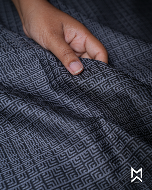Grey Jacquard Cotton Shirt