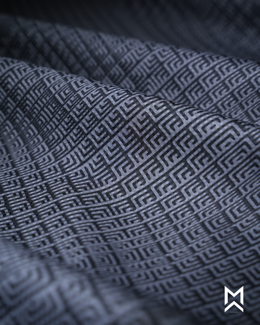Grey Jacquard Cotton Shirt