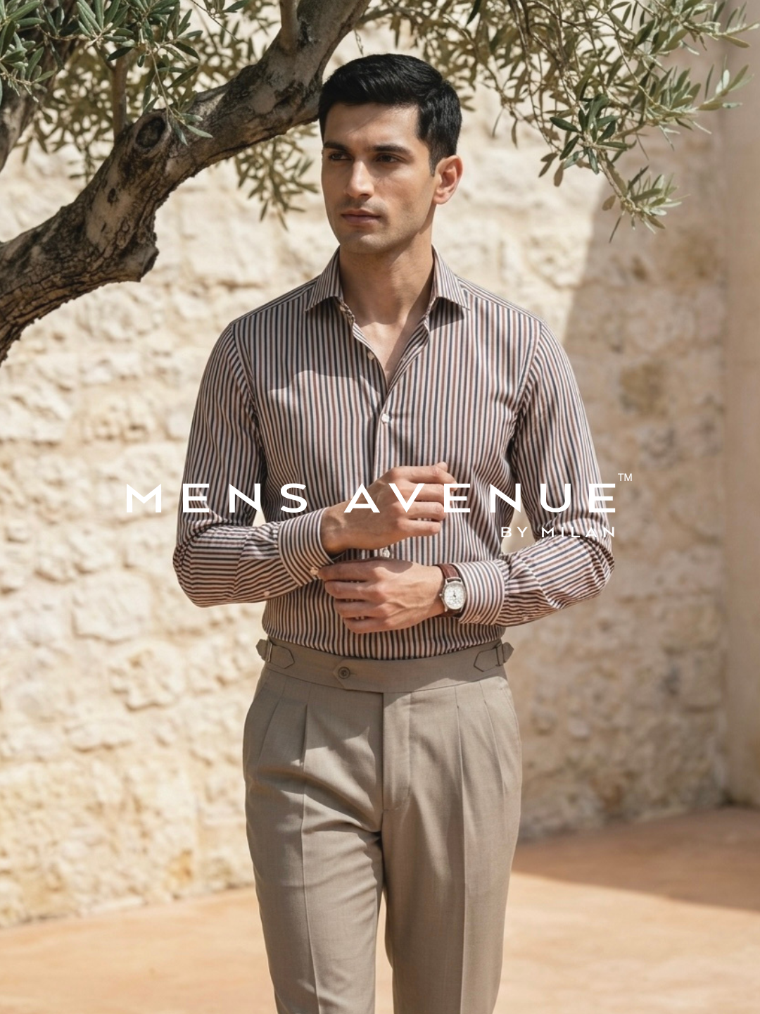 Multi Stripe Cotton Shirt