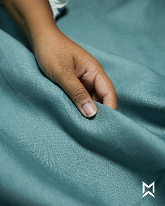 Pastel Turquoise Linen Shirt