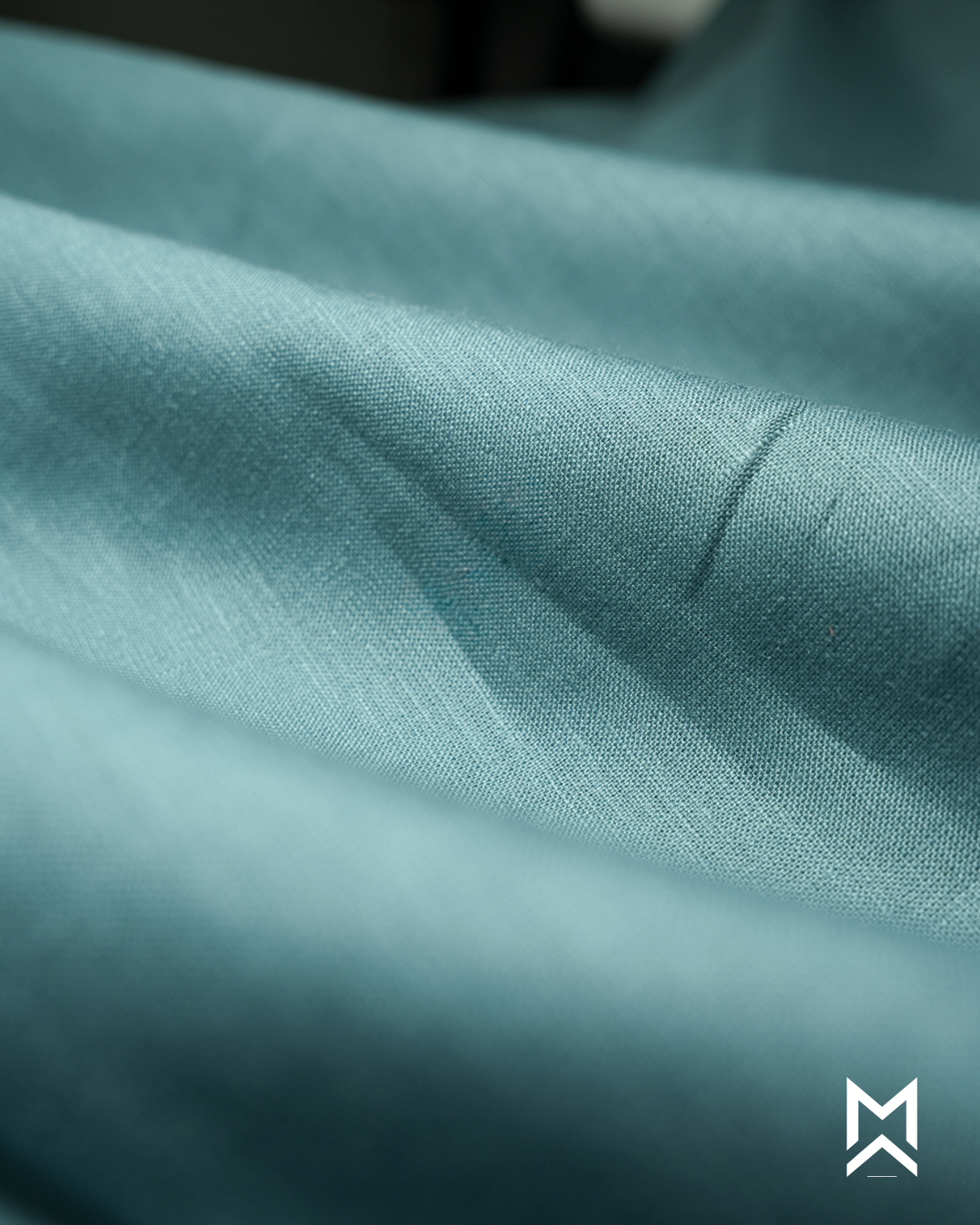 Pastel Turquoise Linen Shirt