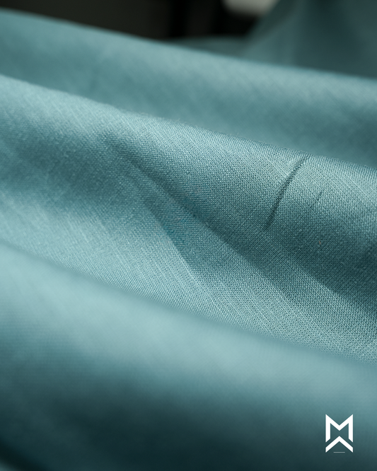 Pastel Turquoise Linen Shirt