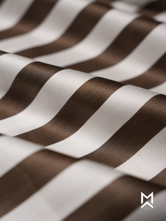 Brown Stripe Cotton Shirt