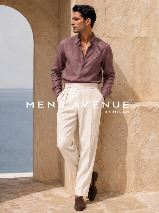 Dusty Rose Linen Shirt