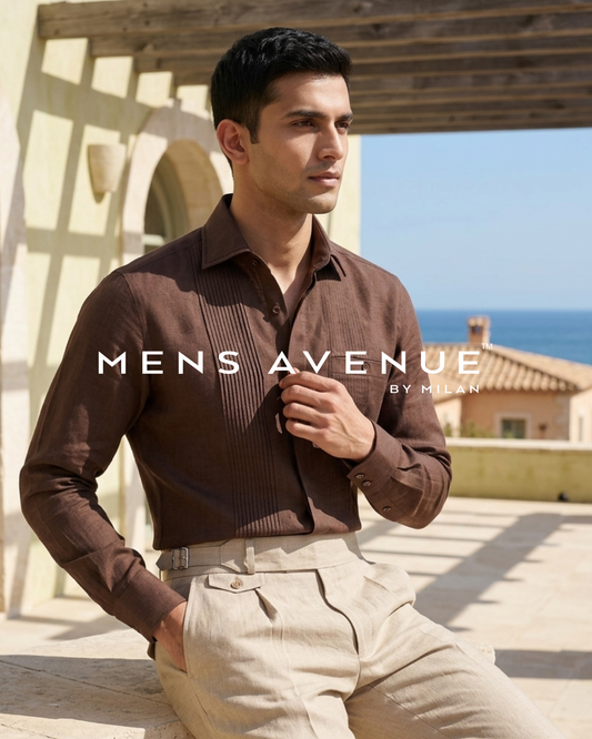 Brown Linen Shirt