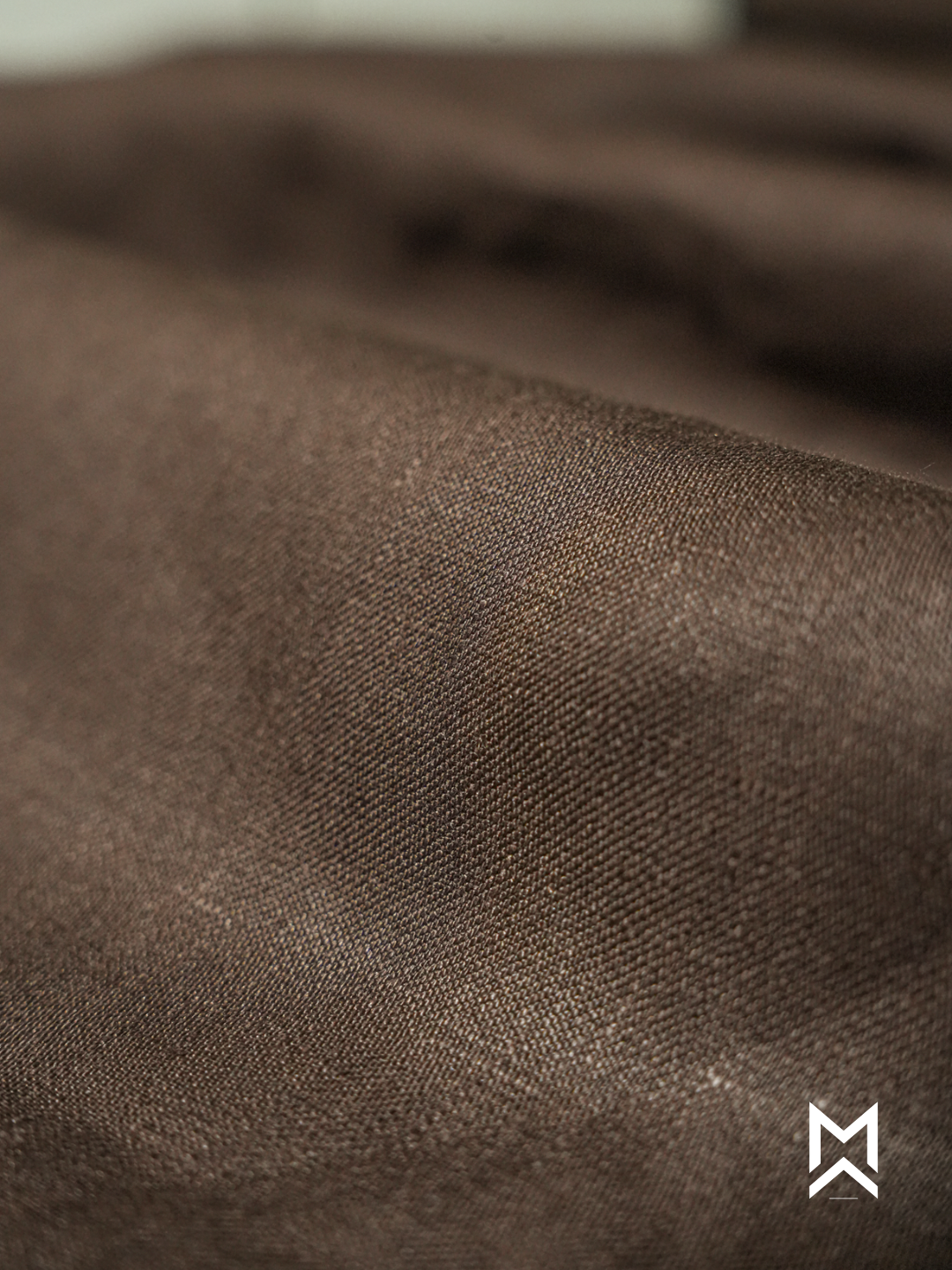 Mocha Solid Linen Trouser