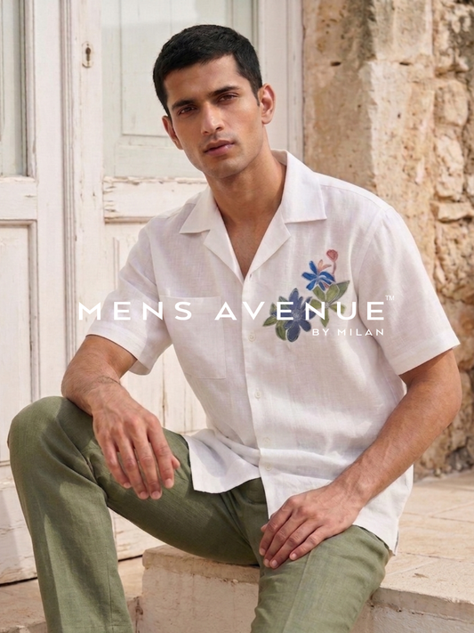 Sage Green Solid Linen Trouser