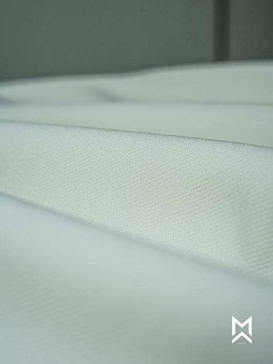 White Solid Imported Trouser