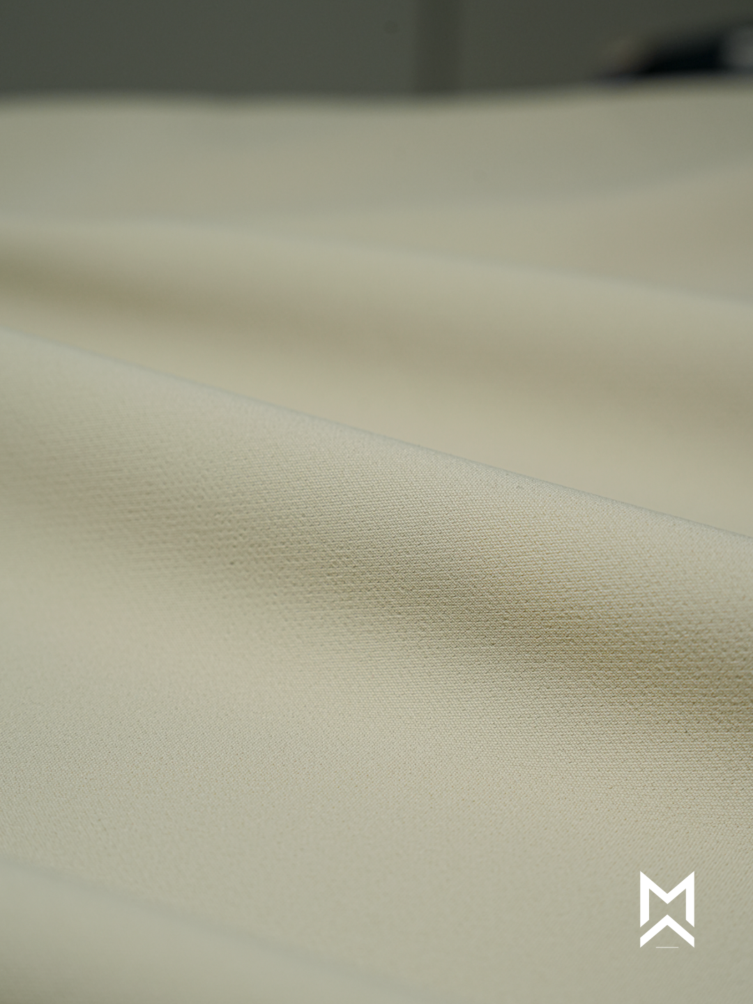 Cream Solid Imported Trouser
