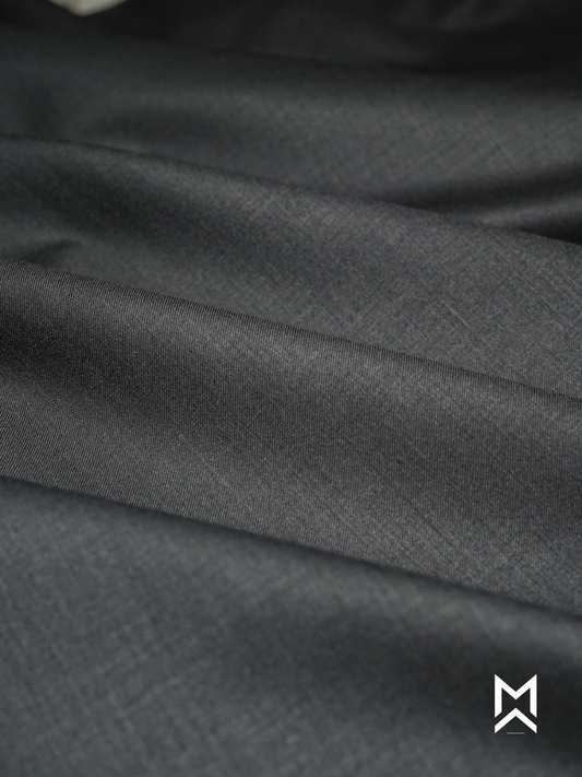Black Solid Suiting Trouser