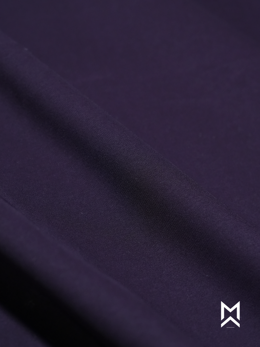 Purple Solid Korean Trouser
