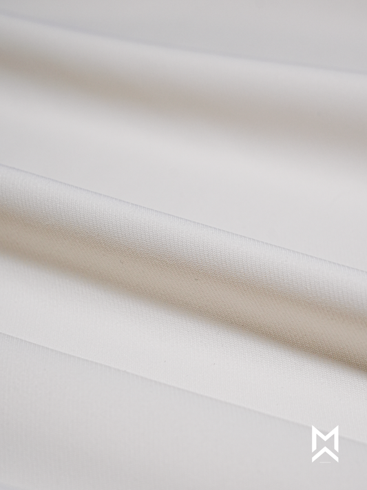 White Solid Korean Trouser