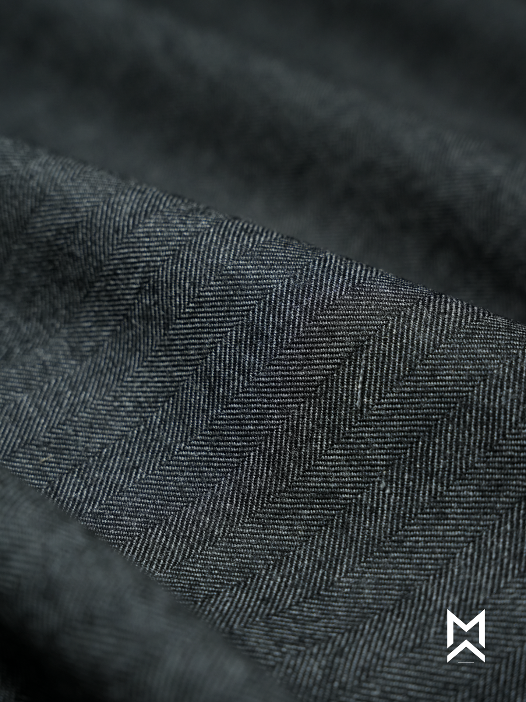 Charcoal Herringbone Suiting Trouser