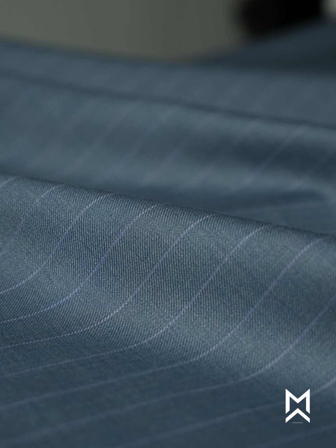 Steel Blue Chalk Pinstripe Trouser